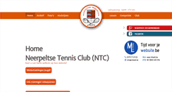 Desktop Screenshot of neerpeltsetennisclub.be